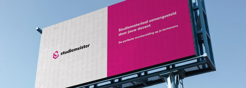 Studiemeister op billboard
